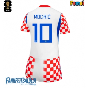 Croația Luka Modric #10 Echipament de Fotbal Replică Mondial 2026 Femei Acasa